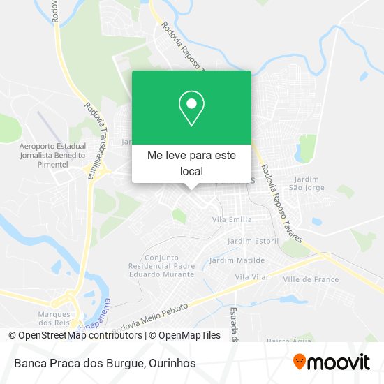 Banca Praca dos Burgue mapa