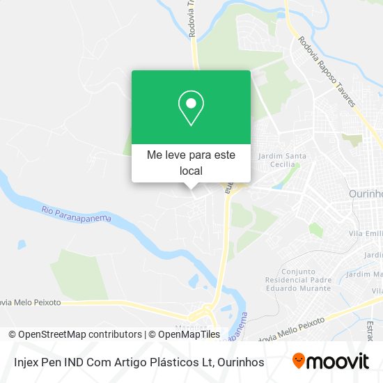 Injex Pen IND Com Artigo Plásticos Lt mapa