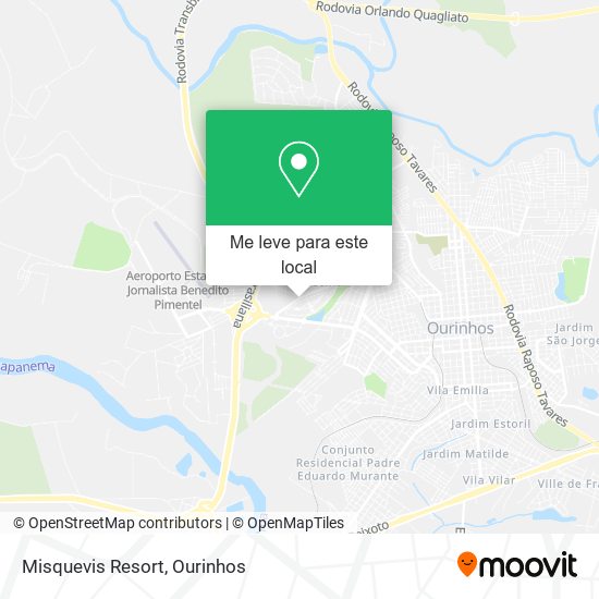 Misquevis Resort mapa