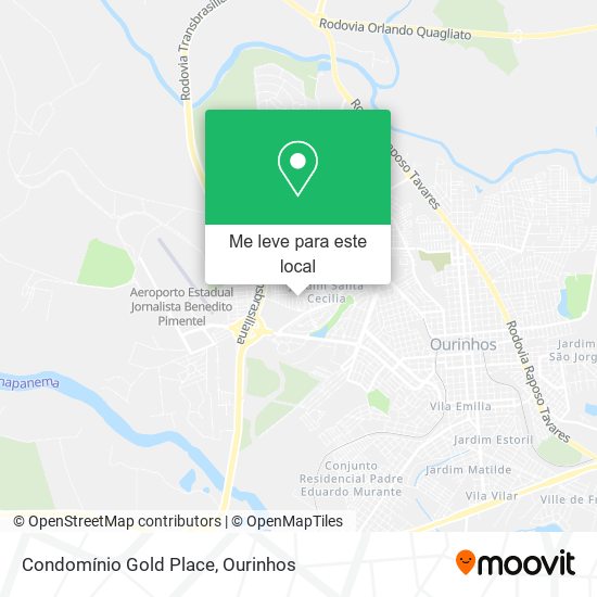 Condomínio Gold Place mapa