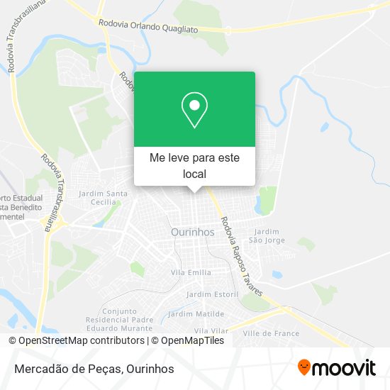 Mercadão de Peças mapa