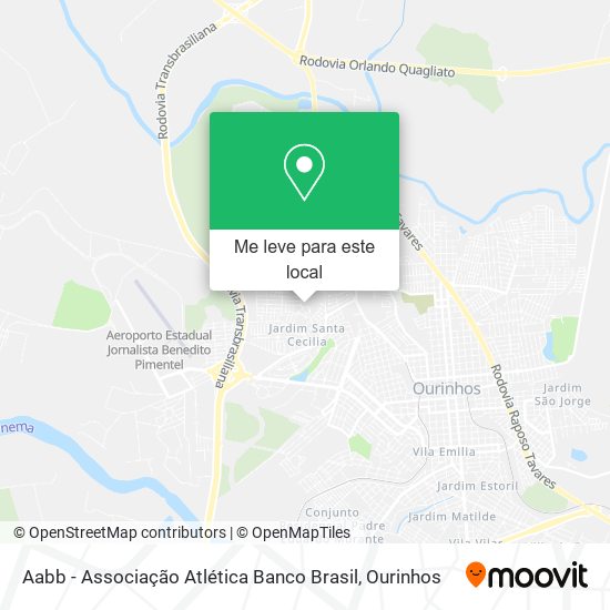Aabb - Associação Atlética Banco Brasil mapa