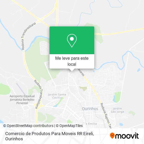 Comercio de Produtos Para Moveis RR Eireli mapa