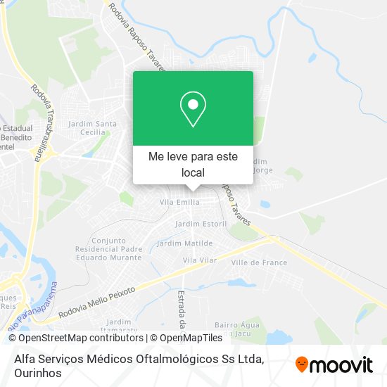 Alfa Serviços Médicos Oftalmológicos Ss Ltda mapa