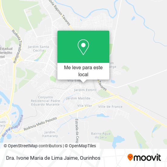 Dra. Ivone Maria de Lima Jaime mapa