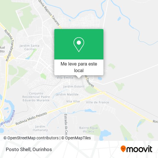 Posto Shell mapa