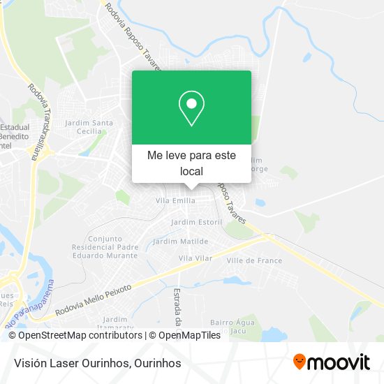 Visión Laser Ourinhos mapa