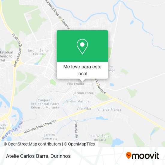 Atelie Carlos Barra mapa