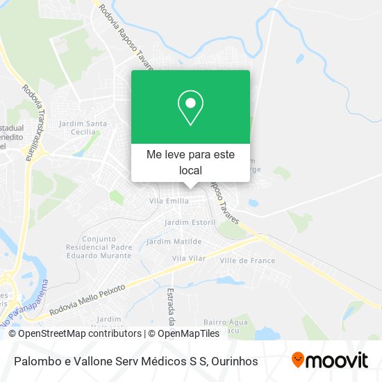 Palombo e Vallone Serv Médicos S S mapa