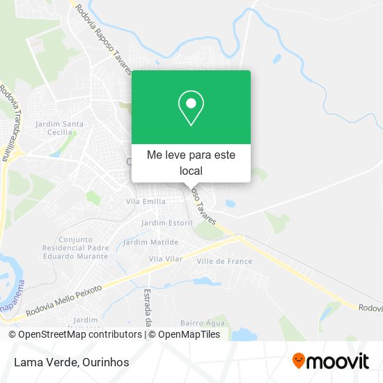 Lama Verde mapa