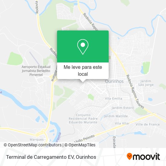 Terminal de Carregamento EV mapa