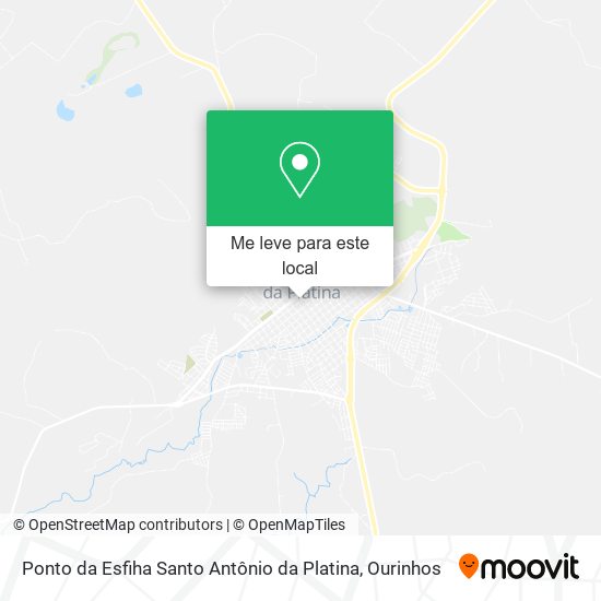 Ponto da Esfiha Santo Antônio da Platina mapa