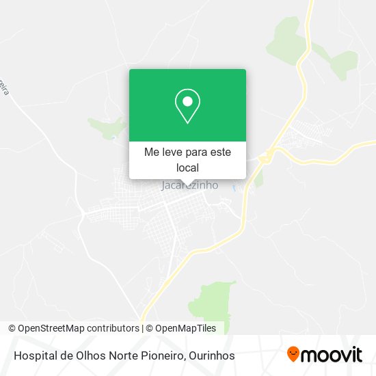 Hospital de Olhos Norte Pioneiro mapa