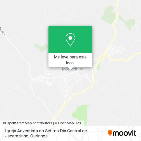Igreja Adventista do Sétimo Dia Central de Jacarezinho mapa