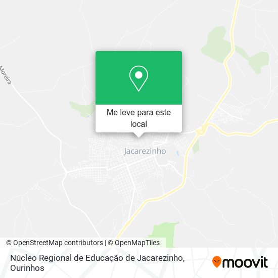 Núcleo Regional de Educação de Jacarezinho mapa