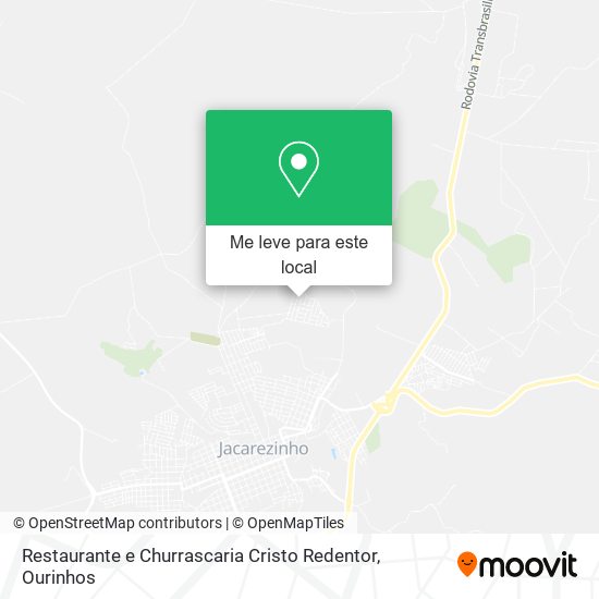 Restaurante e Churrascaria Cristo Redentor mapa