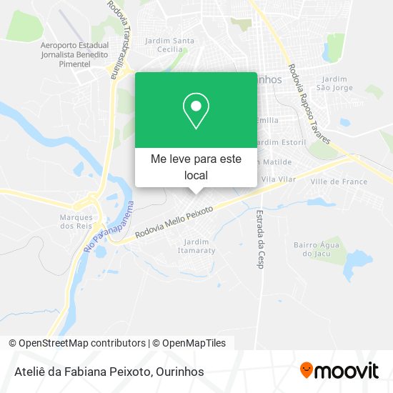 Ateliê da Fabiana Peixoto mapa