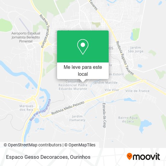 Espaco Gesso Decoracoes mapa