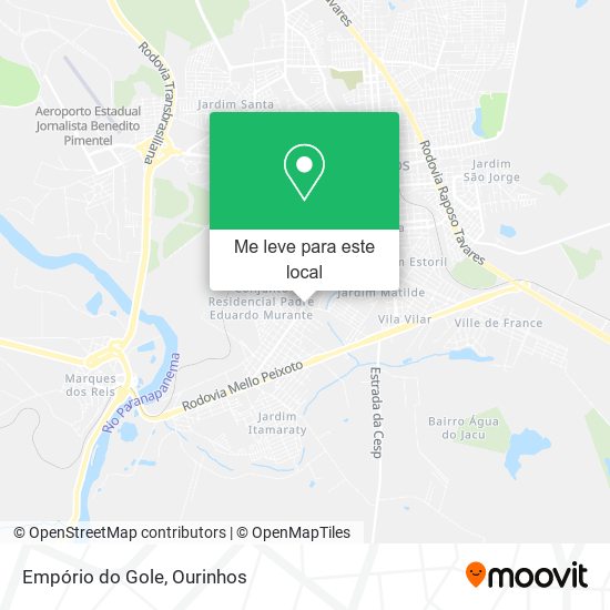 Empório do Gole mapa