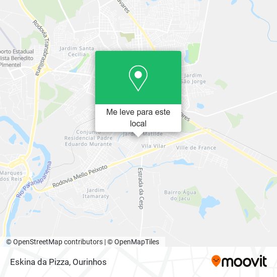 Eskina da Pizza mapa