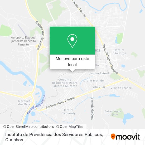 Instituto de Previdência dos Servidores Públicos mapa