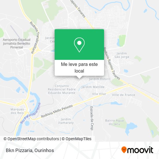 Bkn Pizzaria mapa