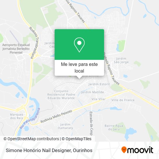 Simone Honório Nail Designer mapa