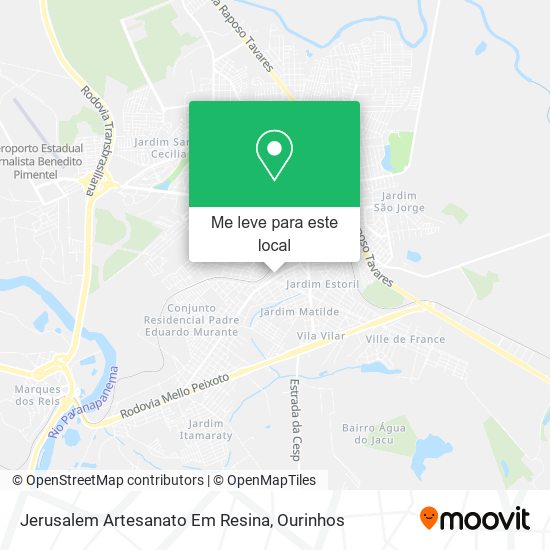 Jerusalem Artesanato Em Resina mapa