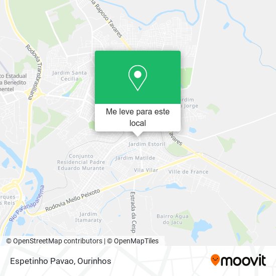 Espetinho Pavao mapa