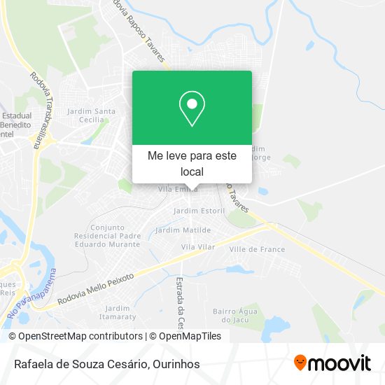 Rafaela de Souza Cesário mapa