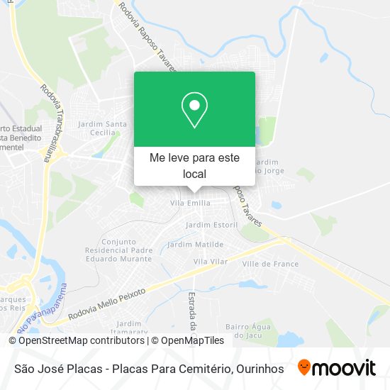 São José Placas - Placas Para Cemitério mapa