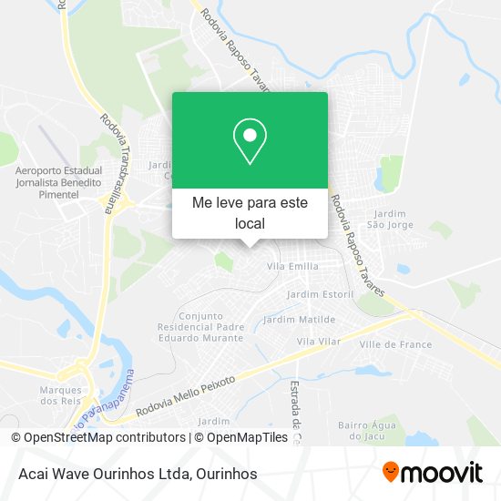 Acai Wave Ourinhos Ltda mapa