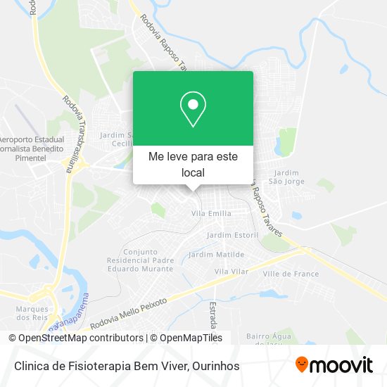 Clinica de Fisioterapia Bem Viver mapa