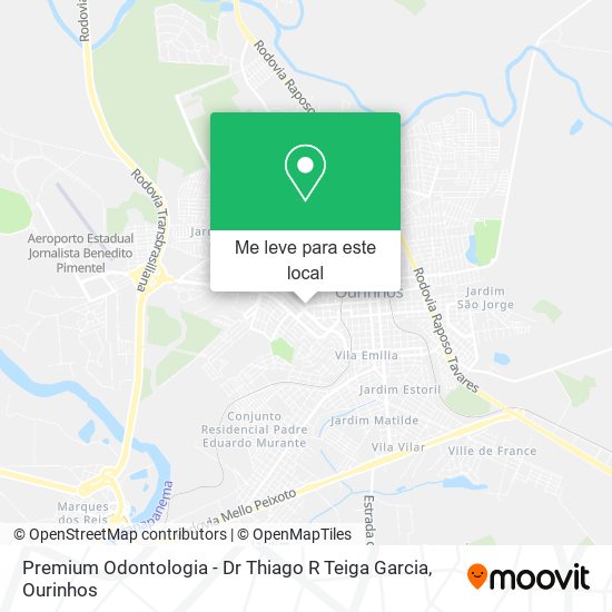 Premium Odontologia - Dr Thiago R Teiga Garcia mapa