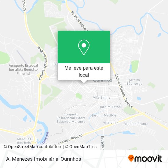 A. Menezes Imobiliária mapa