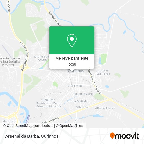 Arsenal da Barba mapa
