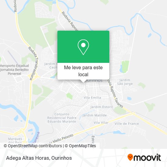 Adega Altas Horas mapa