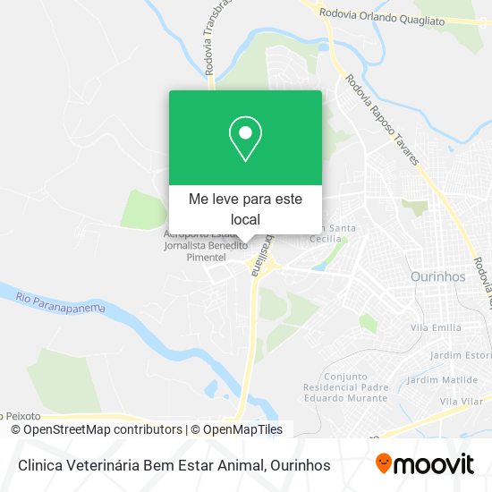 Clinica Veterinária Bem Estar Animal mapa