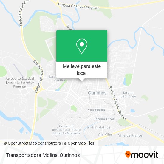 Transportadora Molina mapa
