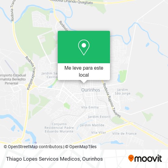 Thiago Lopes Servicos Medicos mapa