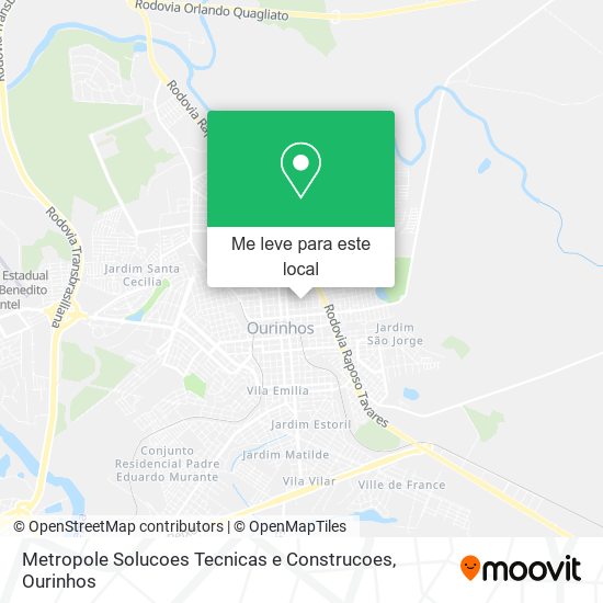 Metropole Solucoes Tecnicas e Construcoes mapa
