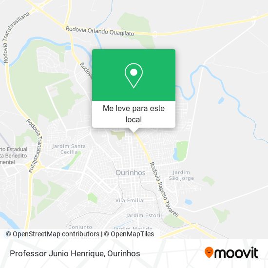 Professor Junio Henrique mapa