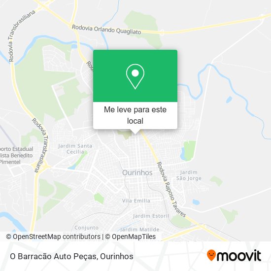 O Barracão Auto Peças mapa