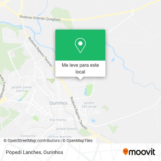 Pòpedi Lanches mapa