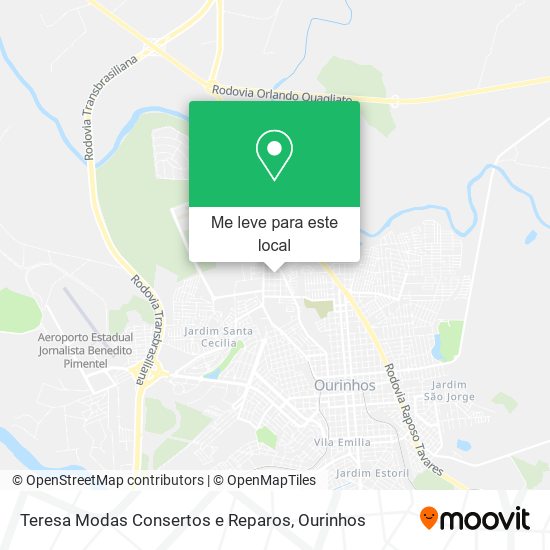 Teresa Modas Consertos e Reparos mapa