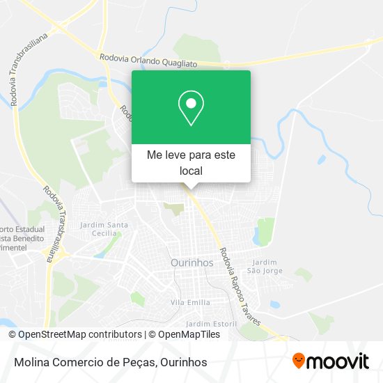 Molina Comercio de Peças mapa