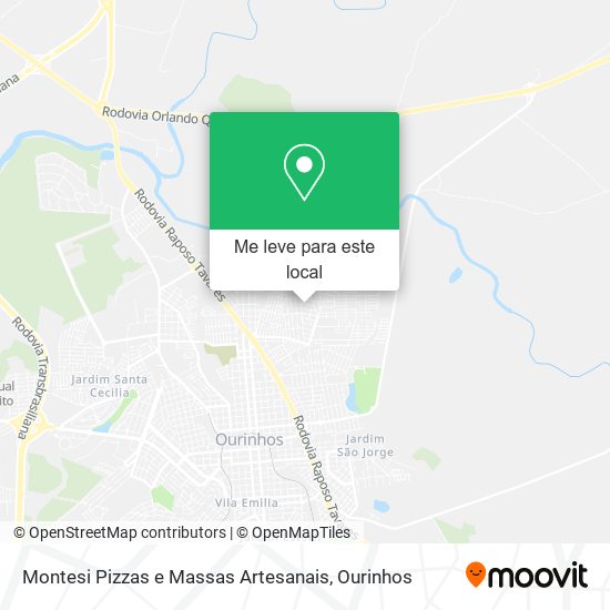 Montesi Pizzas e Massas Artesanais mapa