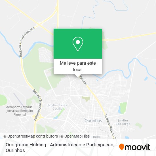 Ourigrama Holding - Administracao e Participacao mapa