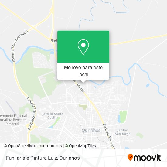 Funilaria e Pintura Luiz mapa