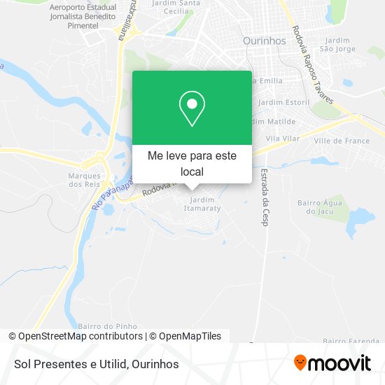 Sol Presentes e Utilid mapa